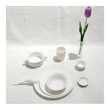 Top10 Best Selling Top Class Brand Design 8PCS Restaurant Hotel supply unbreakable super ware ceramic like melamine dinner set